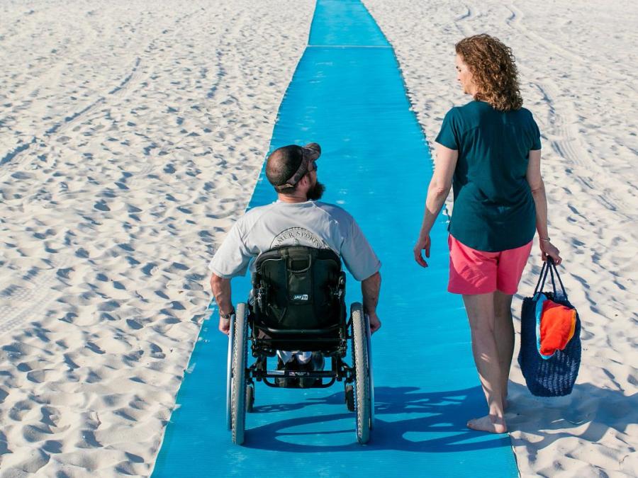 Accessible beach pad in Gulf Shores, AL