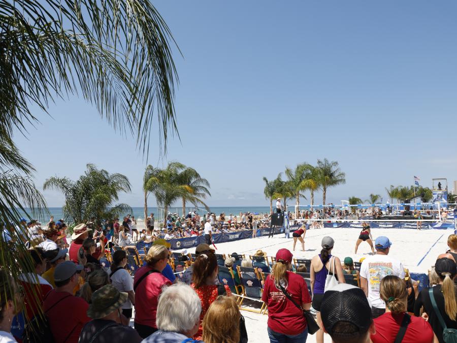 Crowd at NCAA Beach Volleyball in Gulf Shores